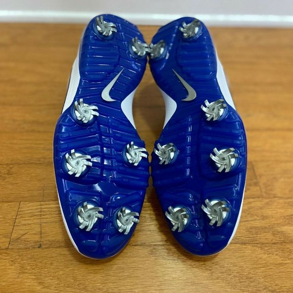 Nike React Vapor 2 Golf Spikes Cleats White Indigo Blue BV1135-102 Men\'s Size main image 6